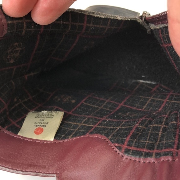 𝅺blondo waterproof ankle burgundy boot Size 8 - Picture 10 of 11